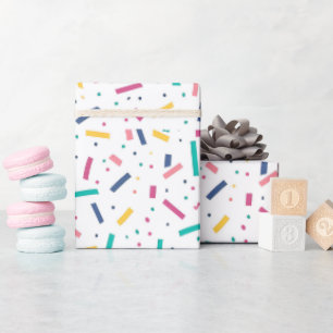 Birthday Sprinkles Candy Pattern Wrapping Paper