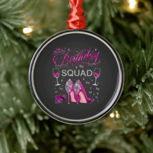 Birthday Squad Butterflies Metal Tree Decoration