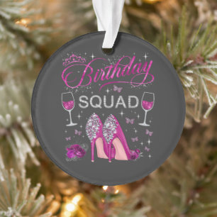 Birthday Squad Butterflies Ornament