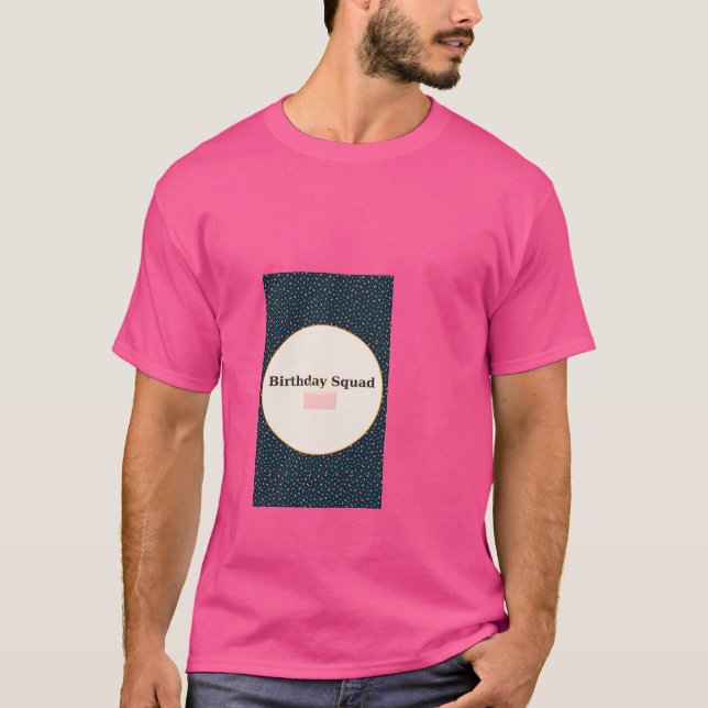 Birthday Squad Confetti Party Tee (Front)