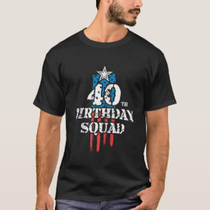 Birthday Squad Party Matching Family Group 40th Bd T-Shirt