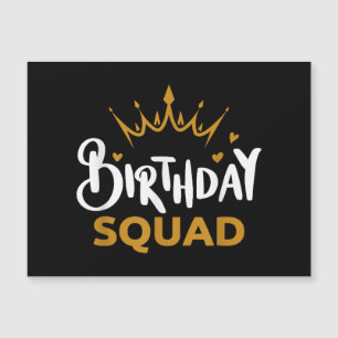 Birthday Squad Party Matching Family Group Funny B