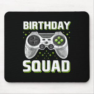 Birthday Squad Video Game Controller For Gamer Boy Mouse Pad