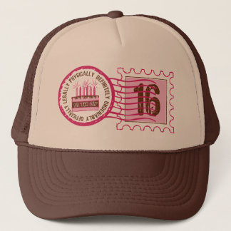 Birthday Stamp 16 Hat