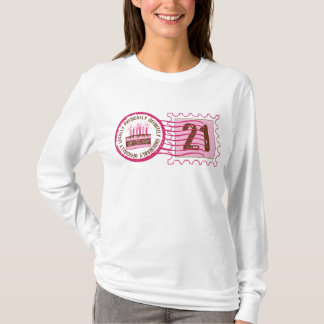 Birthday Stamp 21 T-shirt