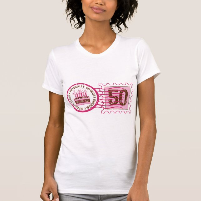 Birthday Stamp 50 T-shirt (Front)