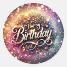 Birthday sticker