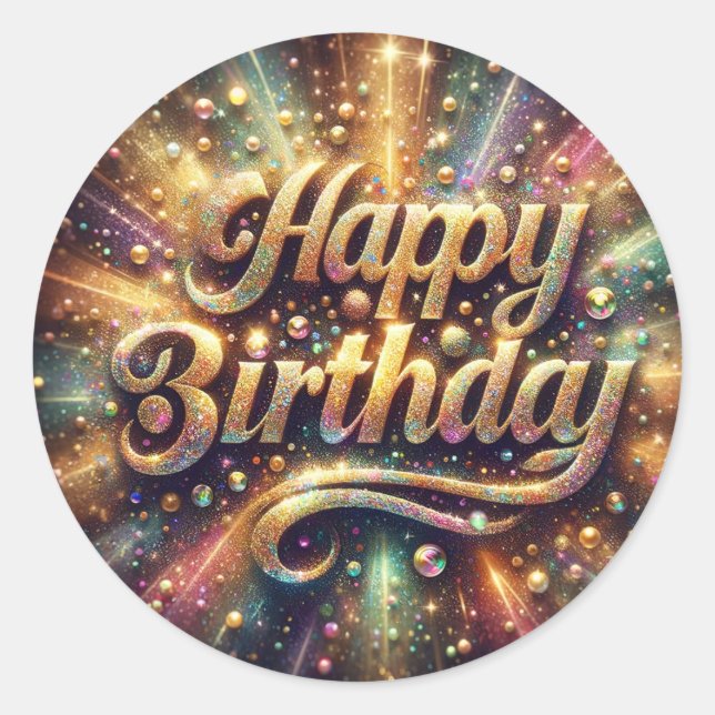 Birthday sticker (Front)