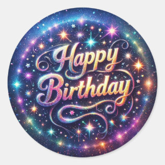 Birthday sticker