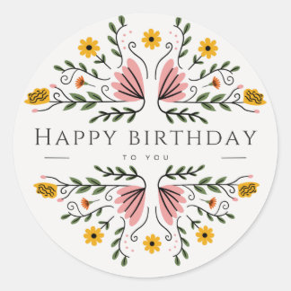 Birthday stickers
