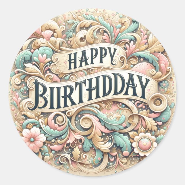 Birthday stickers (Front)