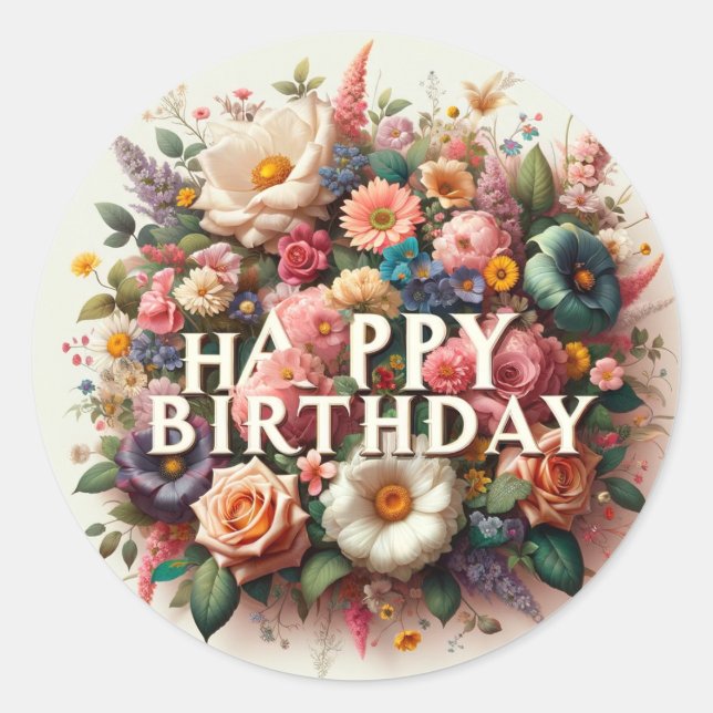 Birthday stickers (Front)