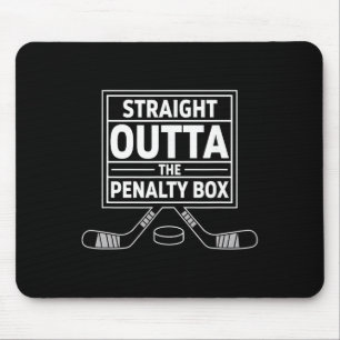 Birthday Straight Outta The Penalty Box Ice Hockey Mouse Pad