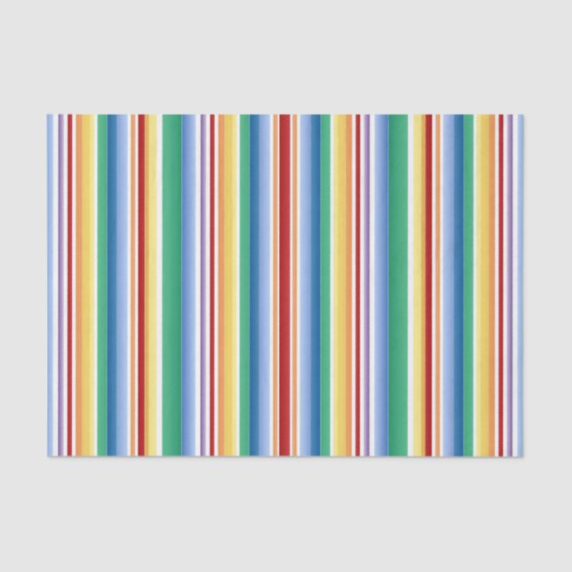 Birthday Stripes Tissue Paper (Front)