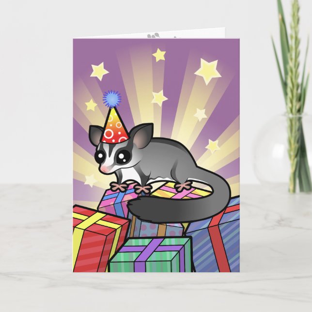 Birthday Sugar Glider Card (Front)