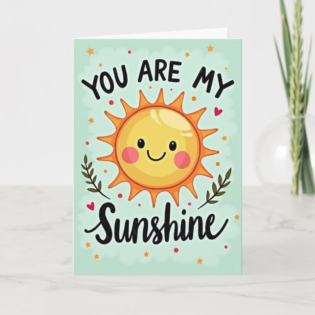 Birthday Sunshine Art Card (Front)
