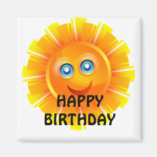 BIRTHDAY: Sunshine birthday Magnet