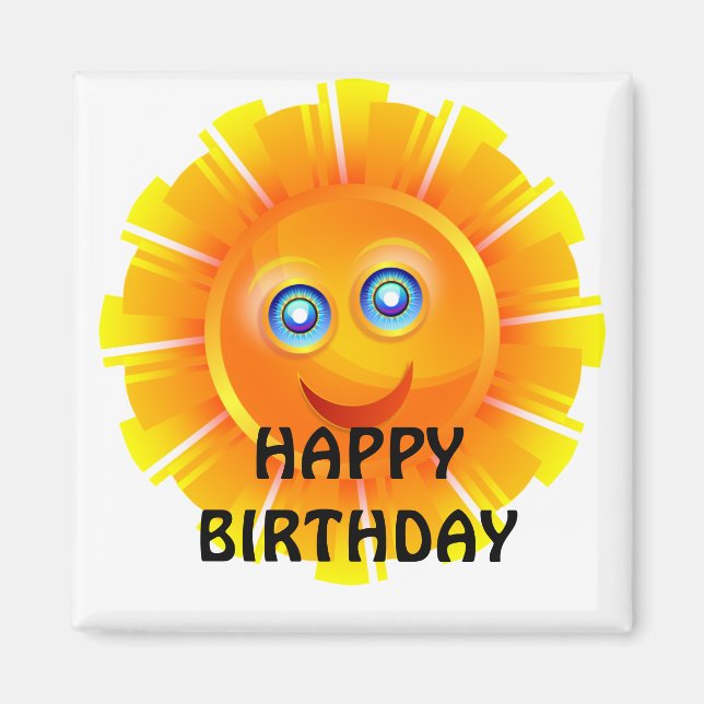 BIRTHDAY: Sunshine birthday Magnet (Front)