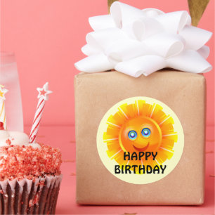 BIRTHDAY: Sunshine birthday sticker