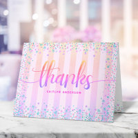 Birthday sweet 16 rainbow ombre glitter script