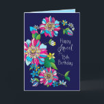Birthday, Sweet 16th, Bright & Colourful Flowers Card<br><div class="desc">Beautiful graphic bright and bold flowers will catch the recipient's eye with all the colours.  Many categories to select from.</div>