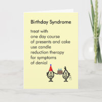 Birthday Syndrome - a funny birthday poem