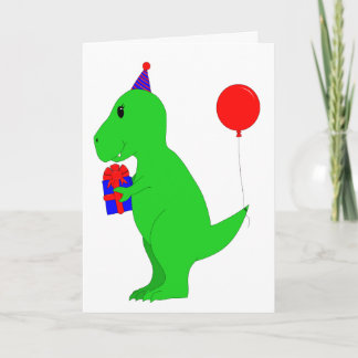 Birthday T-Rex Card