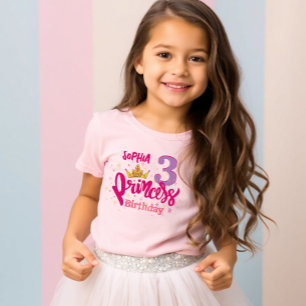 Birthday T-shirt for Princess, Princess Birthday