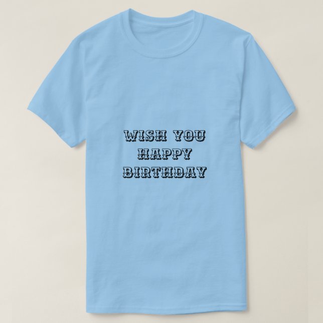 Birthday t-shirt formal (Design Front)