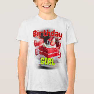 Birthday T-Shirt Girl Tri-Blend Shirt