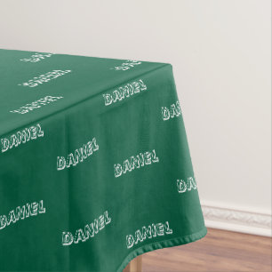 Birthday tablecloth with custom name and color