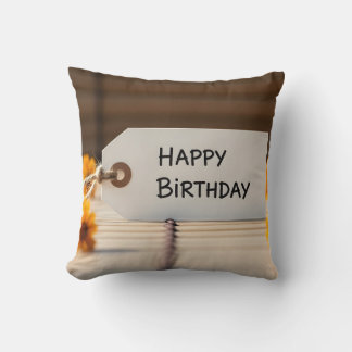 Birthday tag flower decoration cushion