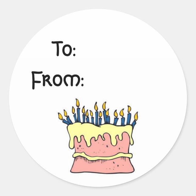 Birthday Tag stickers (Front)