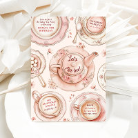Birthday Tea Party Invitation