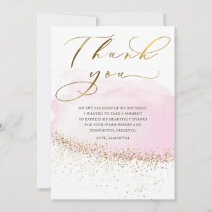 Birthday Thank You Cards for Adults