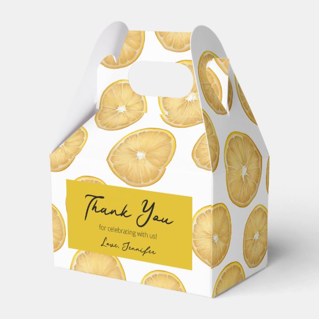 Birthday Thank You Favour Boxes (Lemon) (Back Side)