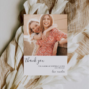 Birthday Thank You Photo Card   Wedding Thank You