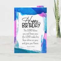 Birthday The Lord Bless You Numbers 6 24-26 Bible