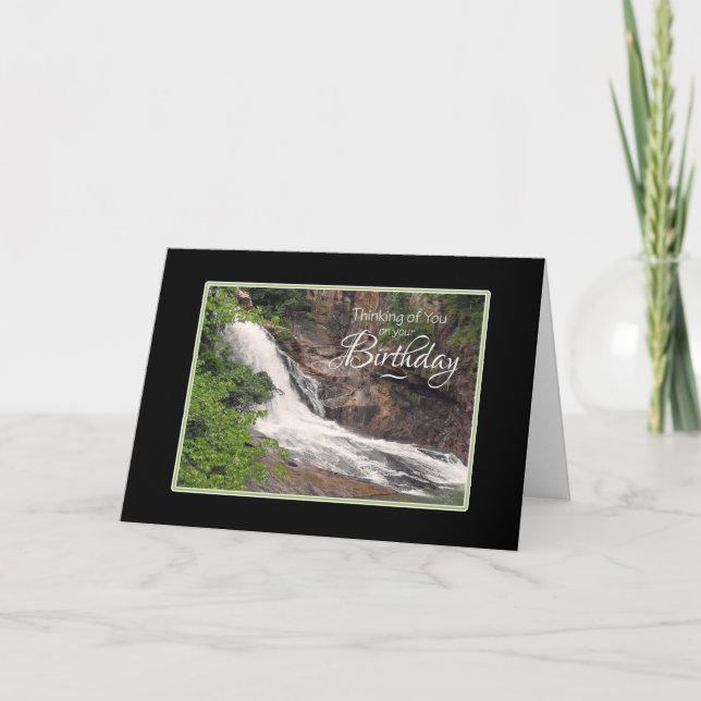 Birthday Thinking of You Waterfall Card (Front)