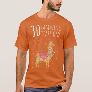 Birthday Thirty 30 Llama Alpaca T-Shirt
