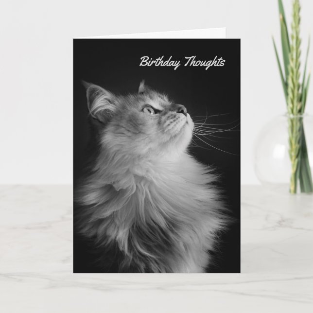 Birthday Thoughts, Siberian Style Card (Front)