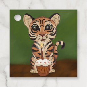 Birthday Tiger Favour Tags
