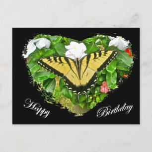 Birthday Tiger Swallowtail Butterfly Items Postcard