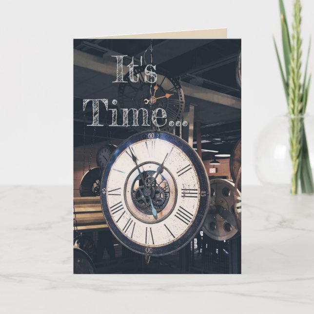 Birthday Time Card (Front)