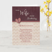 Birthday to Wife - Why Do I Love You? Card (Yellow Flower)