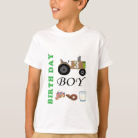 Birthday tractor shirt  personalised birthday boy