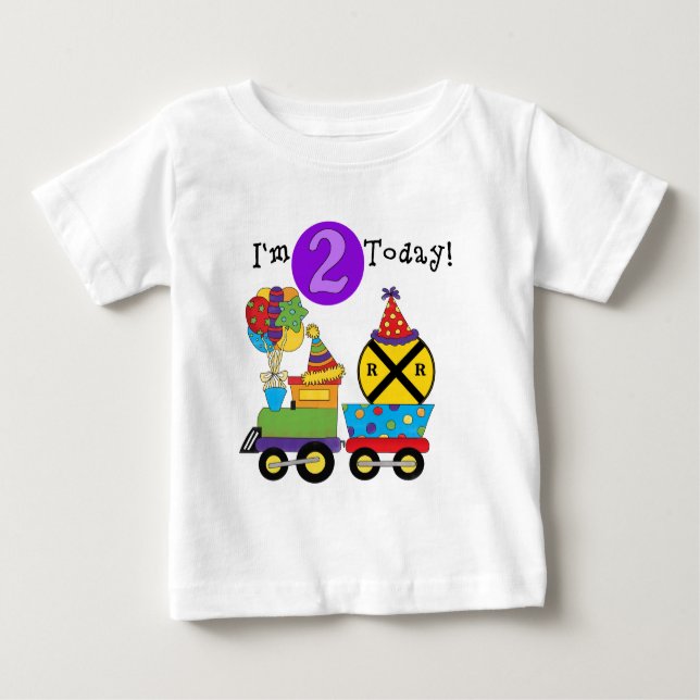 Birthday Train 2nd Birthday T-shirts and Gifts (Front)