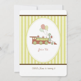 Birthday Train Invitation