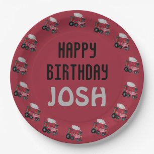 Birthday Train Paper Plate