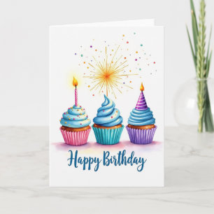 Birthday Treat Watercolor Card
